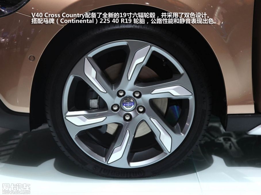 V40 Cross Country䱸ȫµ19챣˫ɫơƣContinental225 40 R19 ̥·ܺ;ֳɫ