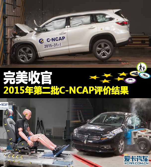 完美收官 2015年第二批C-NCAP评价结果