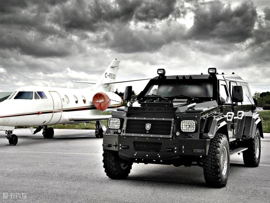 knight xv骑士十五世suv的设计基于gurkha军用汽车,改装成装甲车的