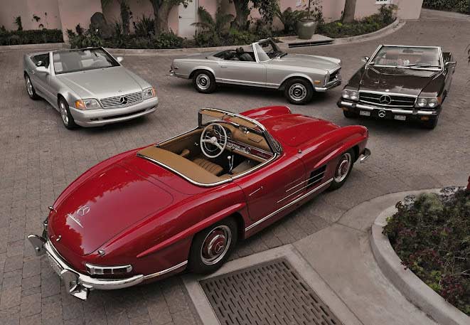 复古的奔驰sl-class
