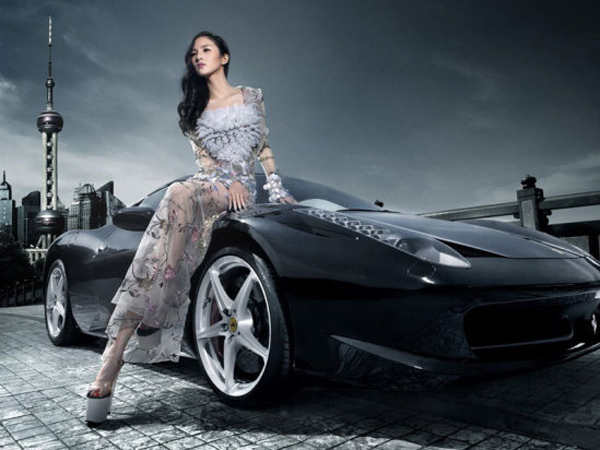 魅力征服豪车_香车美女_图库频道_爱卡汽车
