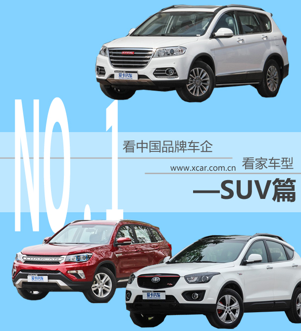 中国品牌SUV车型