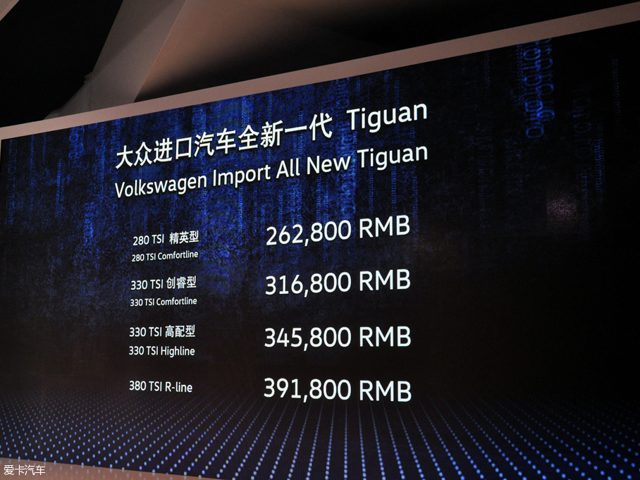 大众进口全新一代Tiguan正式上市